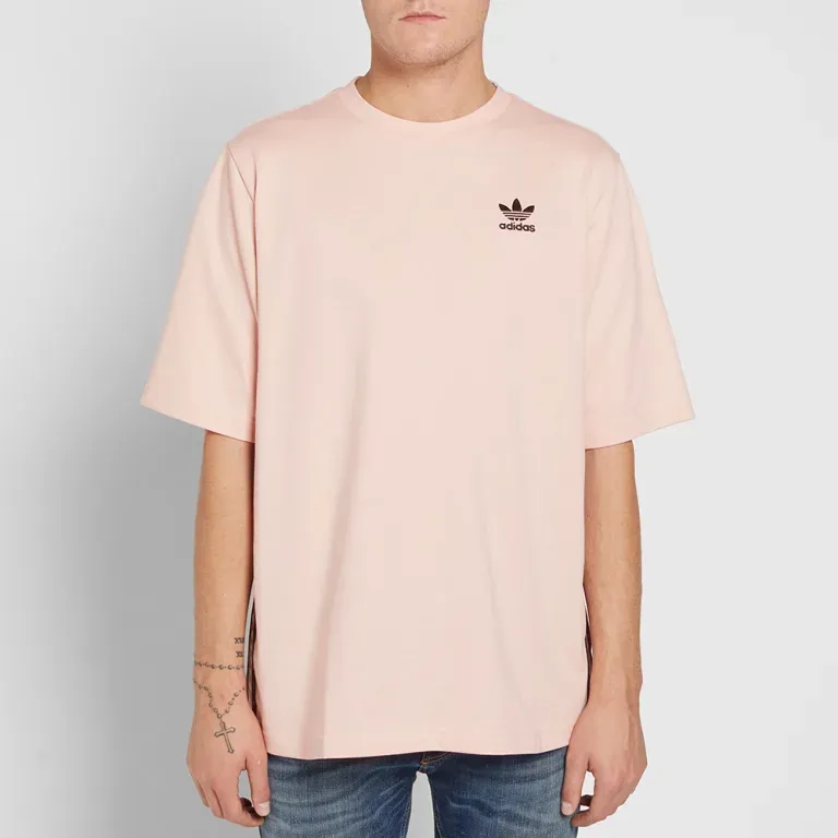 Adidas Originals Short Sleeved T Shirts Men's Vaporous Pink-1