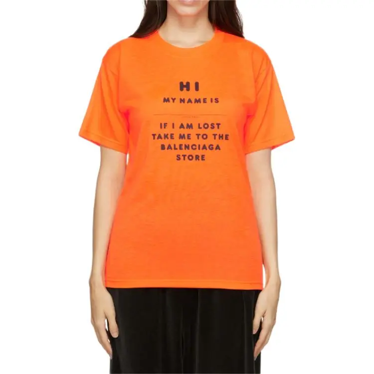 Balenciaga T Shirt Women's Orange-1