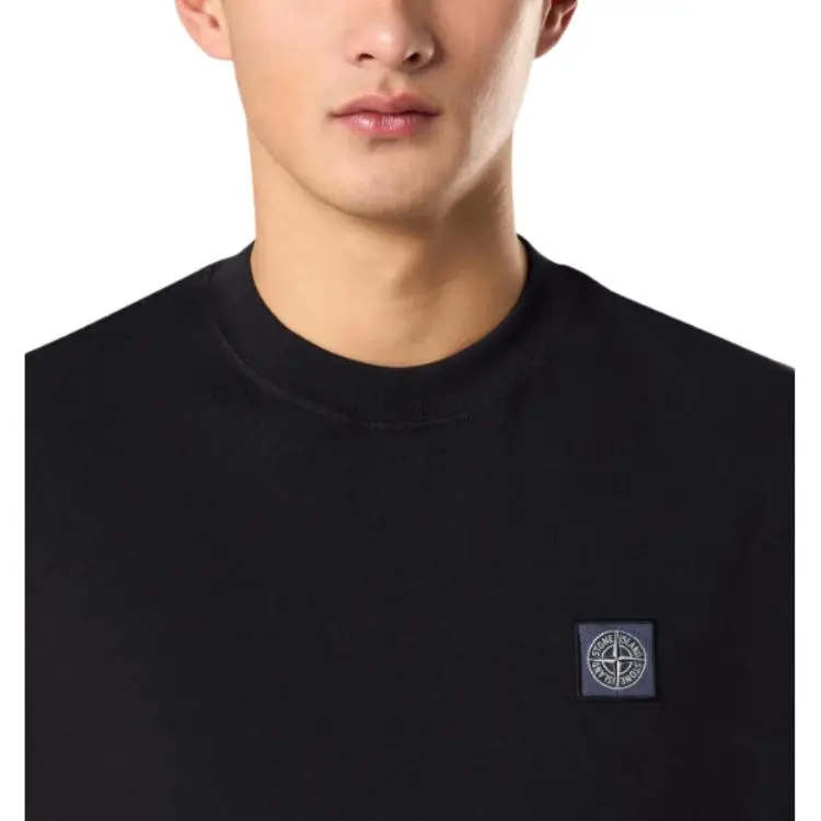 STONE ISLAND Logo Patch Short Sleeved T Shirt-4
