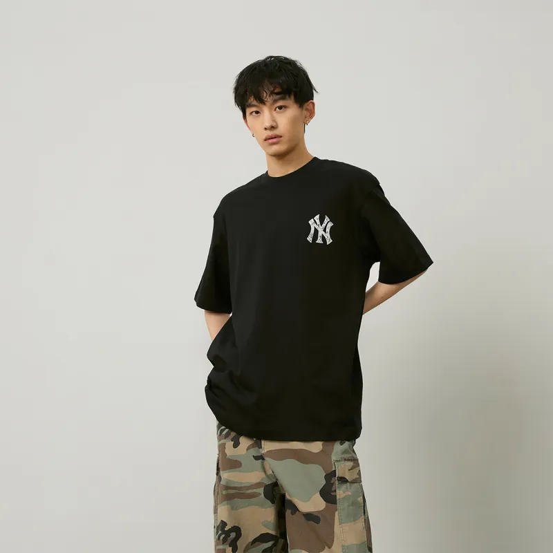 MLB Base Logo T Shirts Unisex Black-8