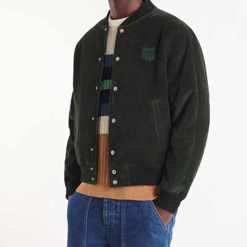Maison Kitsune Teddy Bomber Jacket-2