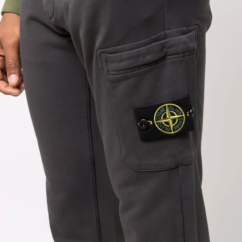 STONE ISLAND Compass badge Cotton Track Pants-4
