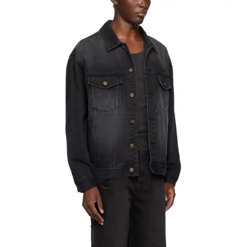 WE11DONE Button down Denim Jacket-3