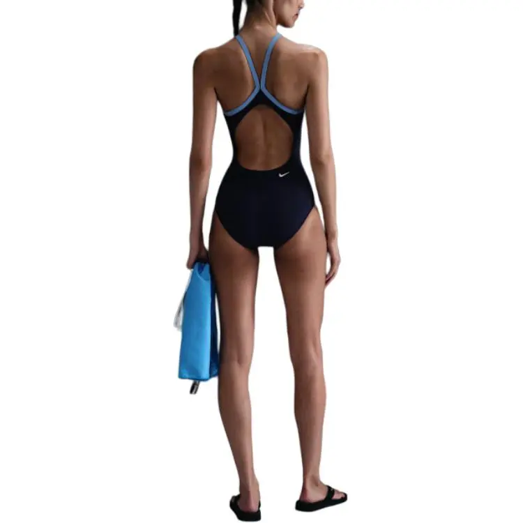 Nike Swim HydraStrong One piece Swimsuit Women's Dark Navy Blue/University Blue/White-0