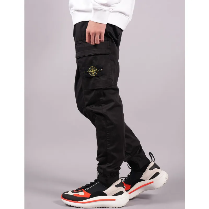 STONE ISLAND Knitted Sports Pants Men's Black-6