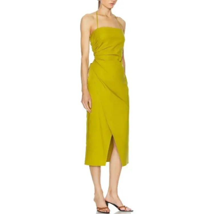 A.L.C. Sleeveless Dress Women's Yellow-1