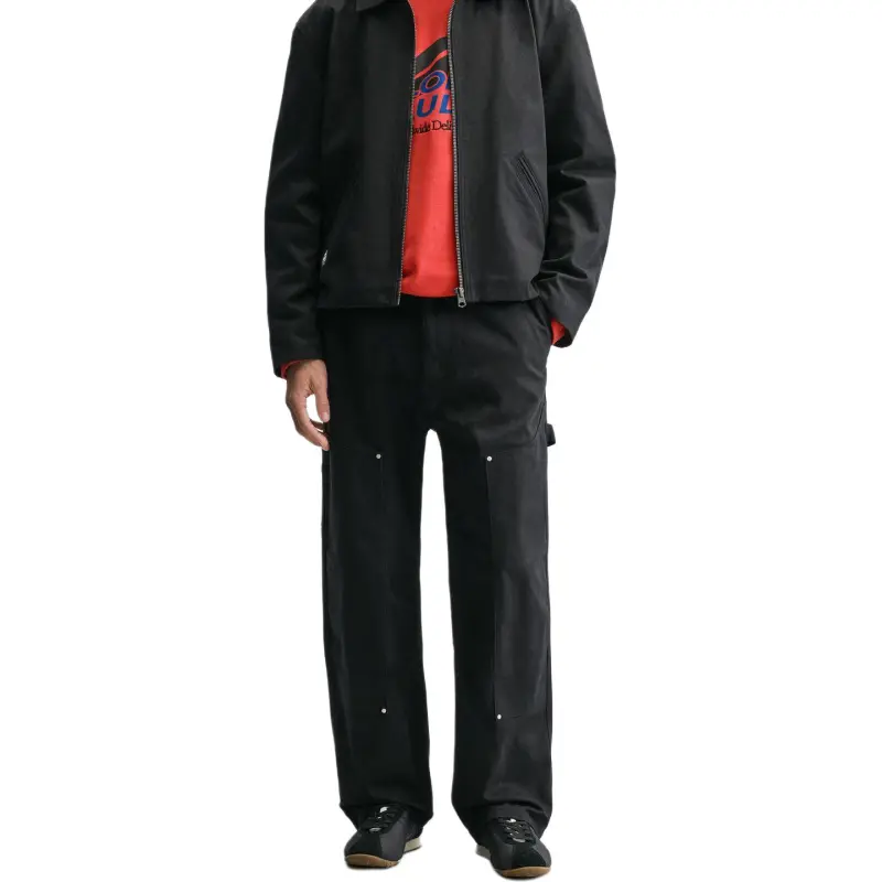 ZARA Casual Pants Men Black-2