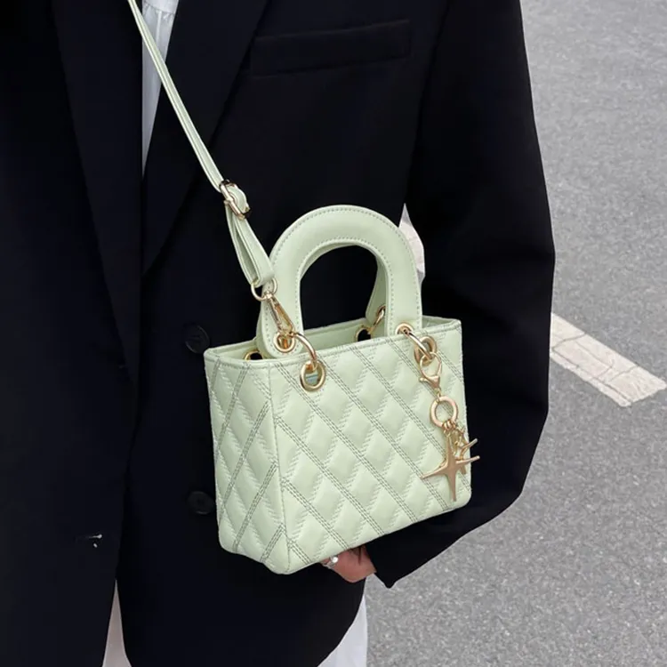 Duoluplo Doron Paul Pu Shoulder Bag Regular Unisex White/Green/Black-5