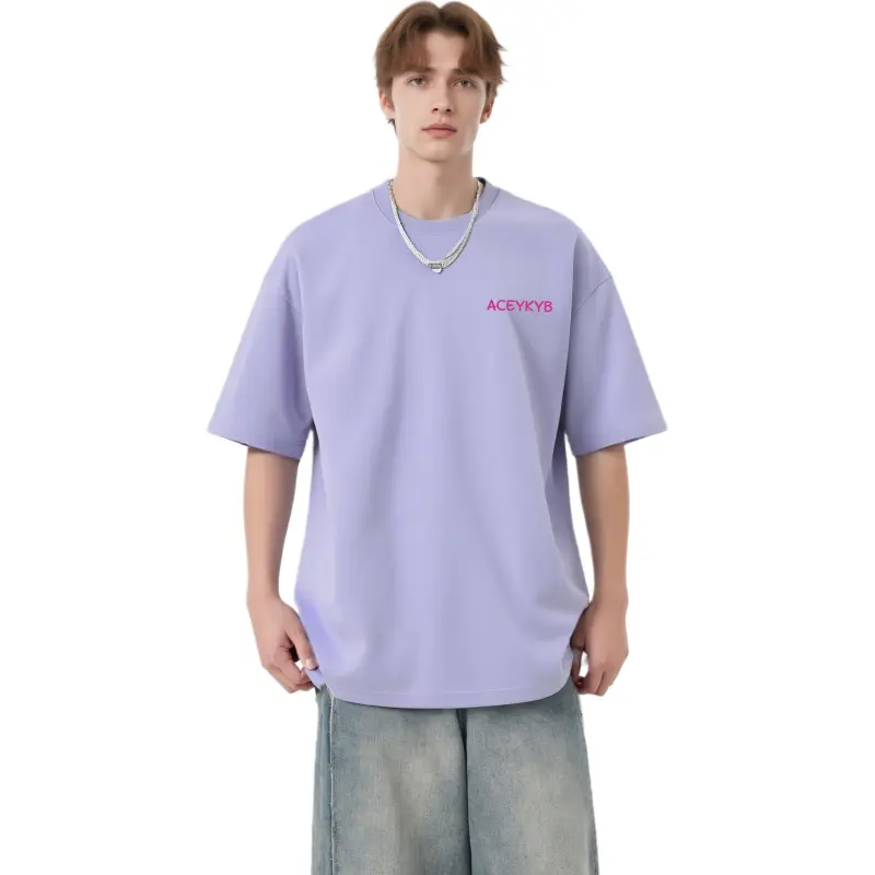 YK&YB T Shirts Unisex Light Purple-2