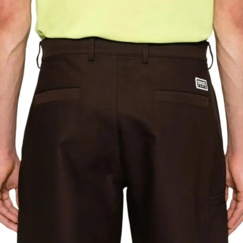 KENZO Cotton Tapered Trousers-4