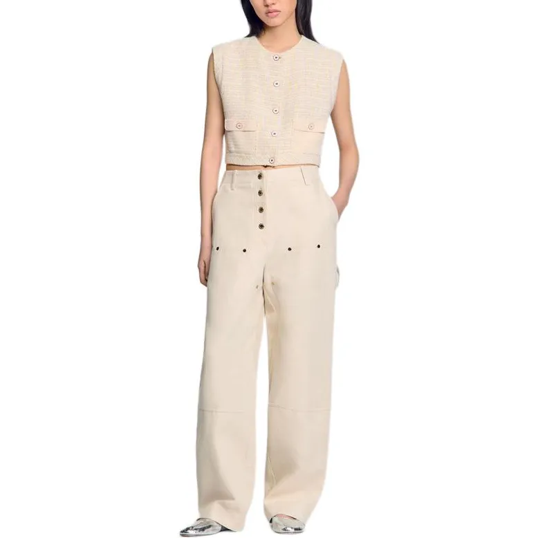 Sandro Tweed Tank Top-1