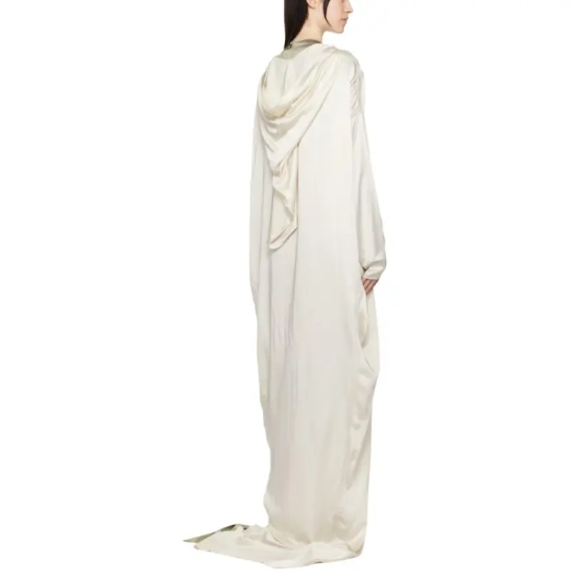 RICK OWENS/RO Long Sleeved Dress Women's Ecru-1