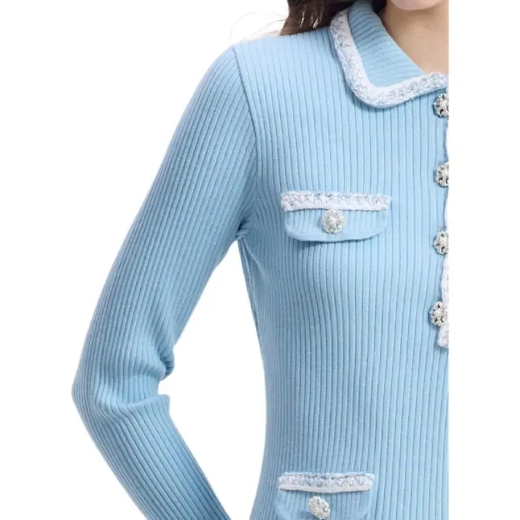 Bebe FW24 Long Sleeved Dresses Women's Blue-2