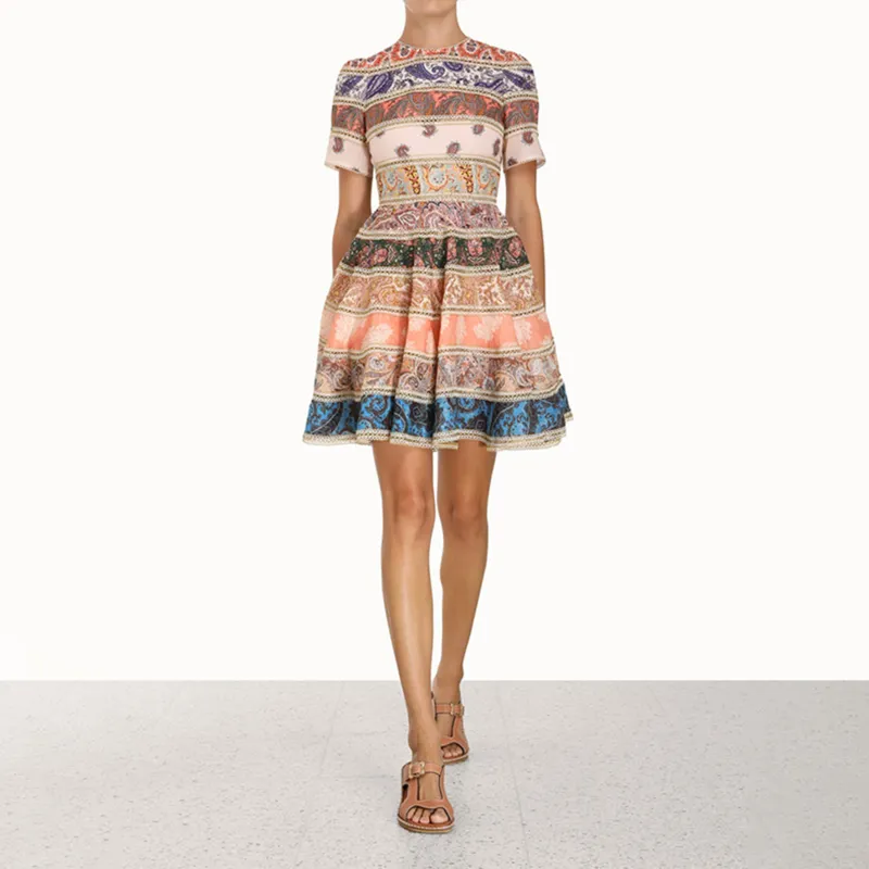 Zimmermann Devi Graphic Printed Mini Dress-2