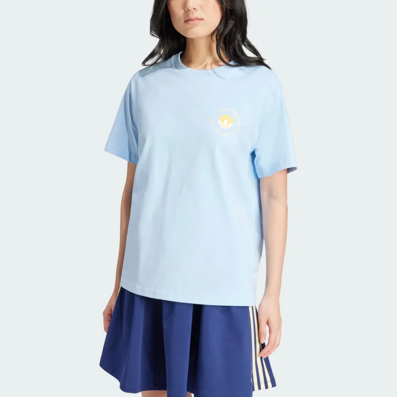 adidas originals Women's Graphic Tee 'Clear Sky'-1