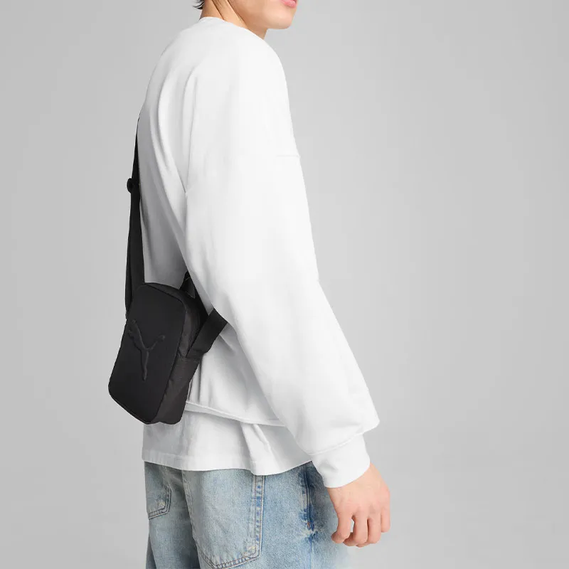 PUMA Polyester Shoulder Bag Regular Unisex Black-4