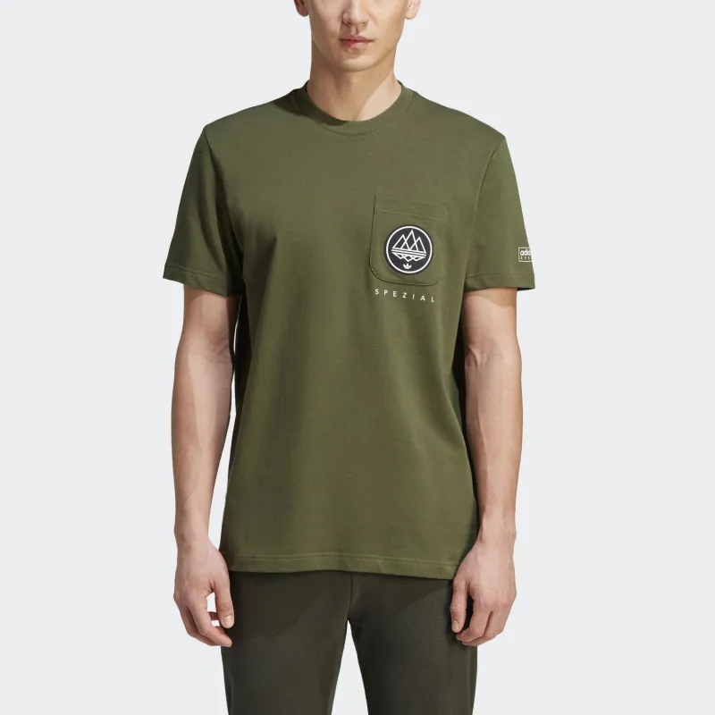 Adidas Originals T Shirt Men's Army Green-2