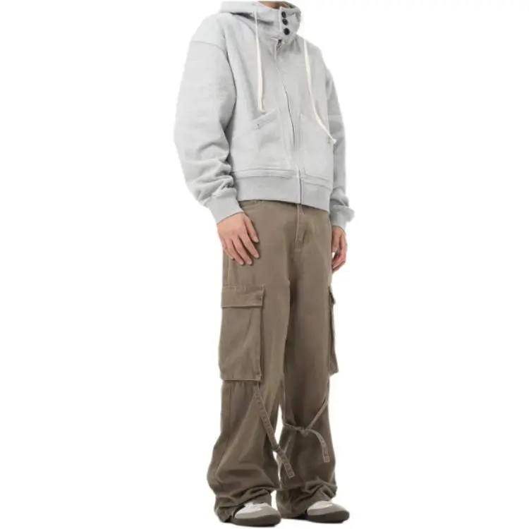 YINLEI Jeans Unisex Orange-3