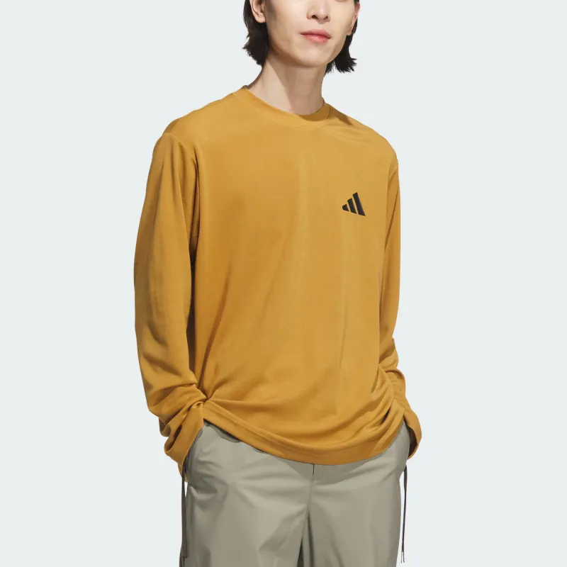 Adidas M TH LS T Shirt Men's Wheat Brown-2