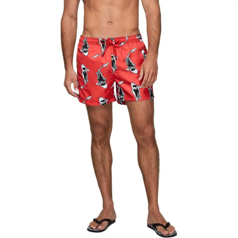 HUGO BOSS Casual Shorts Men's Red-2