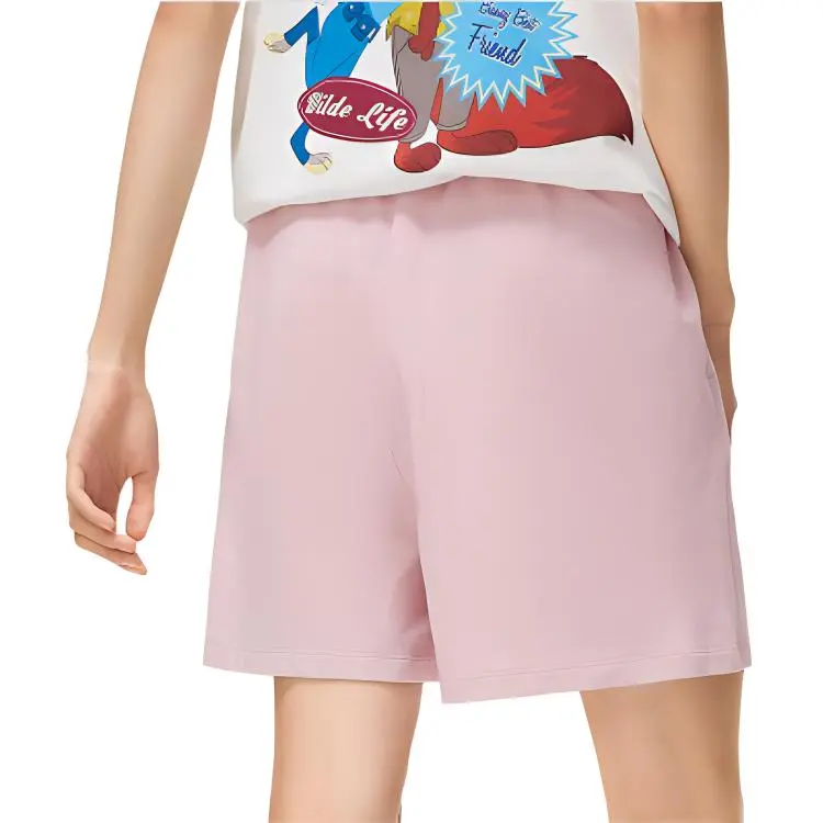 LiNing x Disney Zootopia Collaboration Casual Shorts Women's Pink-3