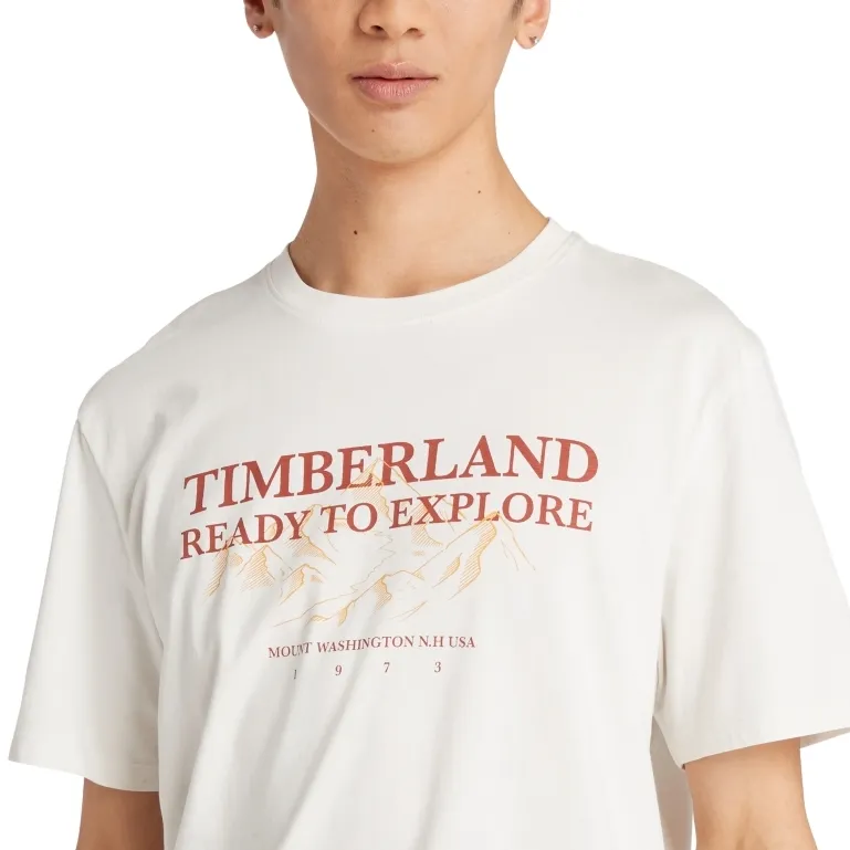 Timberland T Shirts Men White-2