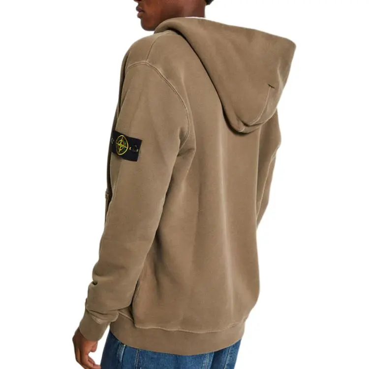 STONE ISLAND Logo-Patch Zip-Up Hoodie-4