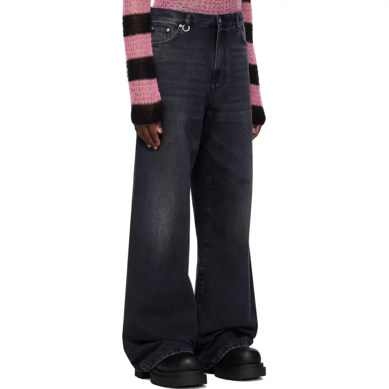 WE11DONE Jeans Men Black-2