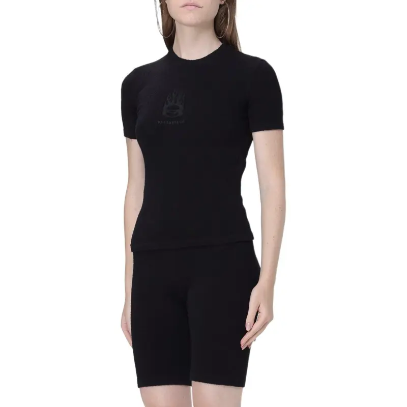 Balenciaga Burning Unity Fitted Knit Top-4