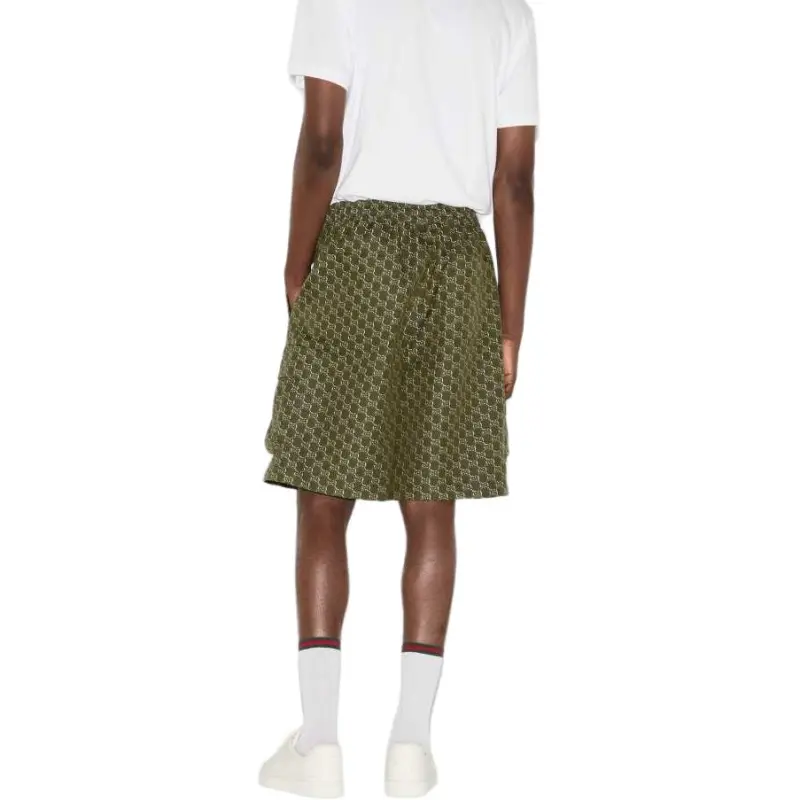 GUCCI SS25 Casual Shorts Men's Green-3