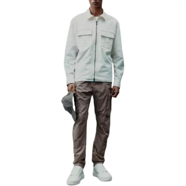 H&M Cargo Pants Men's Dark Beige-2