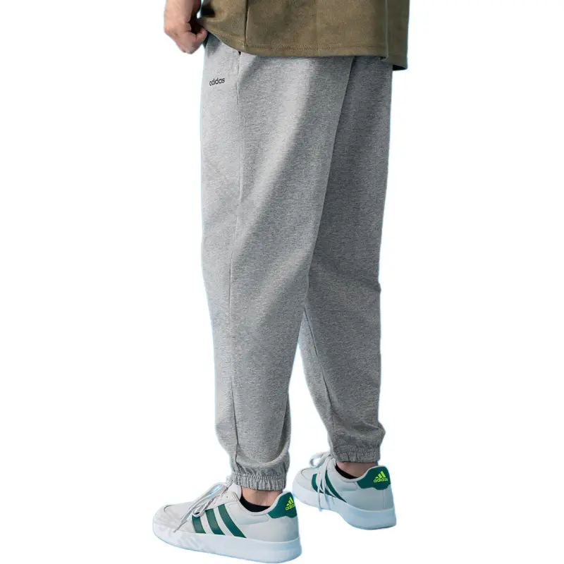 Adidas Knitted Sports Pants Men's Gray-3