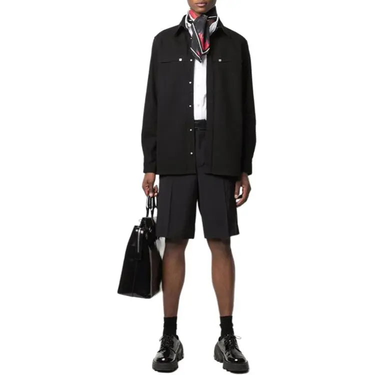 Givenchy 4G Rivet Long Sleeved Denim Shirt-1
