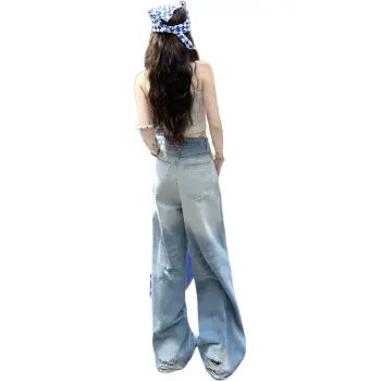 Wen Shan Jeans Women's Light Blue