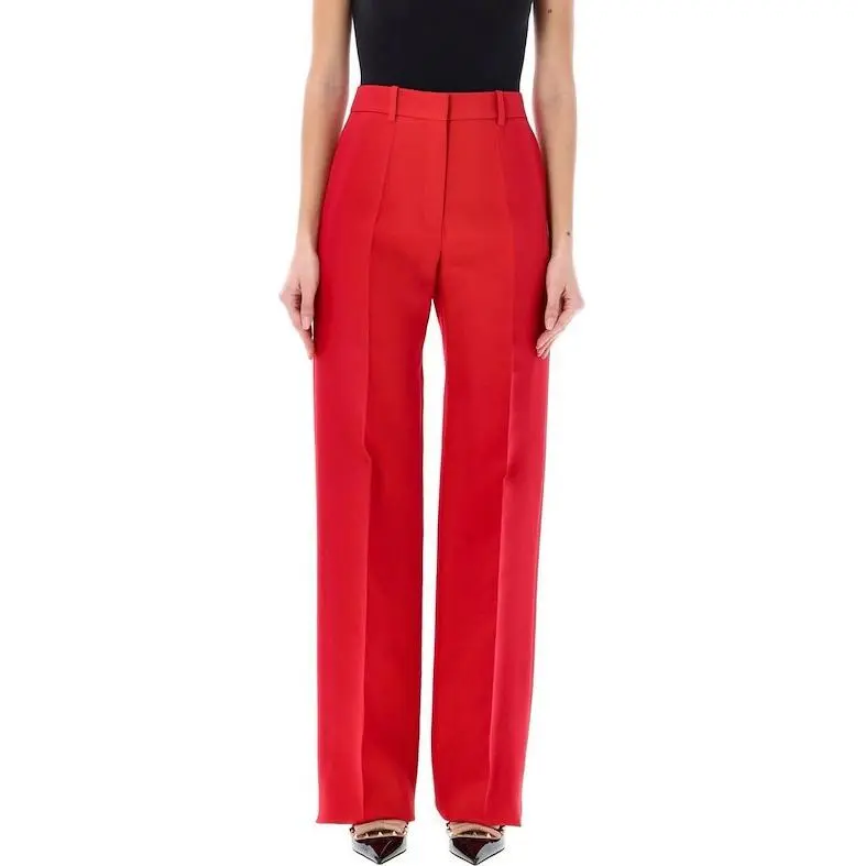 Valentino Crepe Couture High Waist Trousers-2