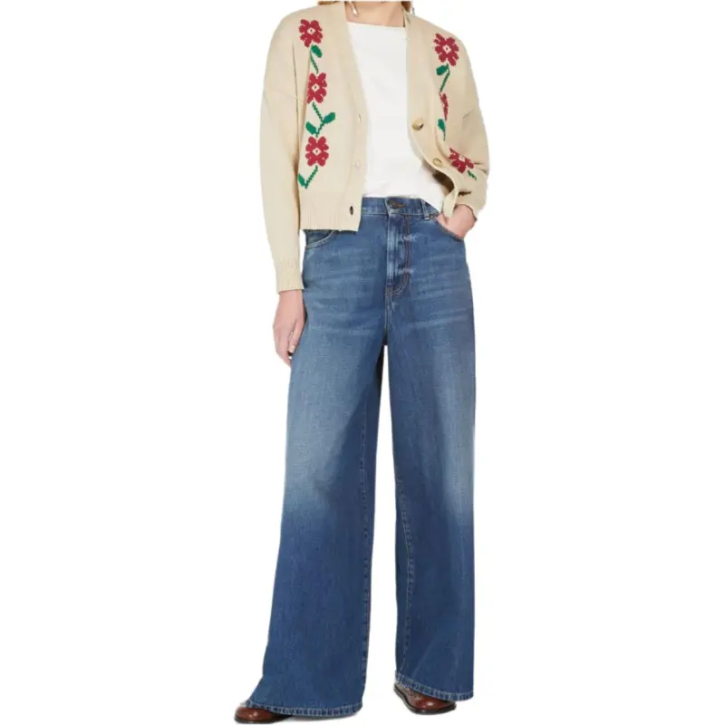 WEEKEND MaxMara Floral Patterned V Neck Cardigan-3