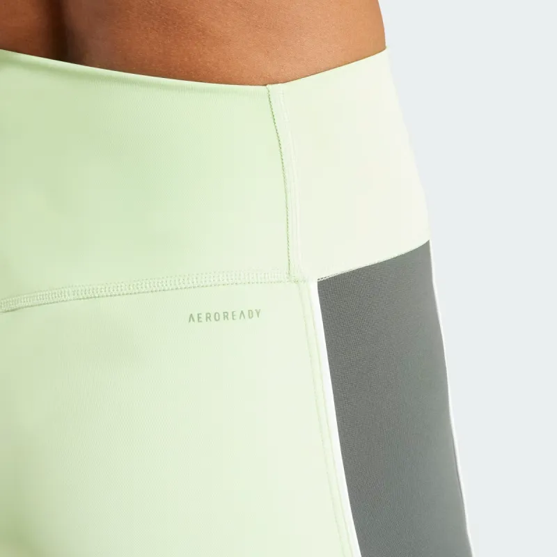 Adidas Free Shipping With AdiClub Optime High Rise Color Block 7/8 Leggings-4