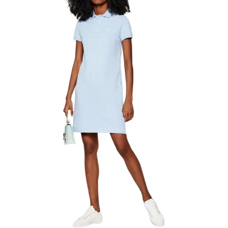 Polo Ralph Lauren Short Sleeved Dress Women's Light Blue-2