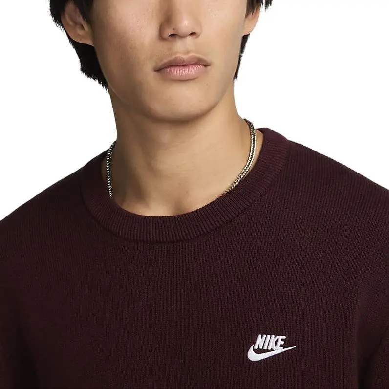 Nike Club Knitwear Men's Burgundy-3