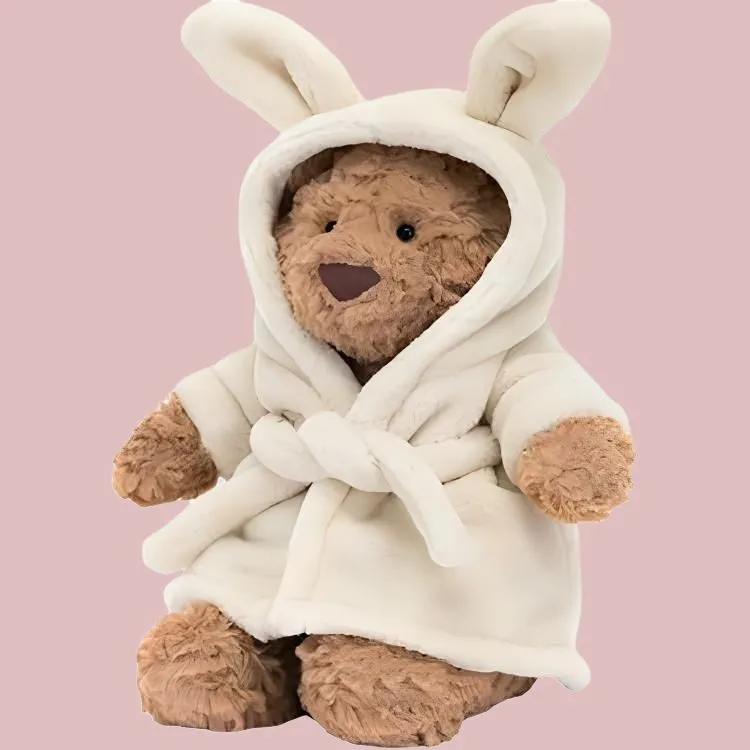 JELLYCAT Bartholomew Bear Bathrobe Plush Toy-4