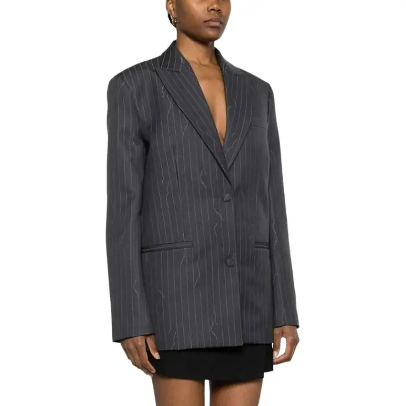 OFF-WHITE Pinstripe-pattern Blazer-3