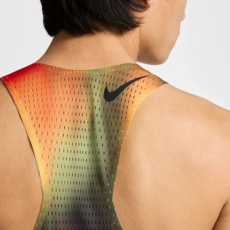 Nike AEROSWIFTDri-FIT ADV Tank Tops Men's Light Lemon/Light Red/Black/Black-2