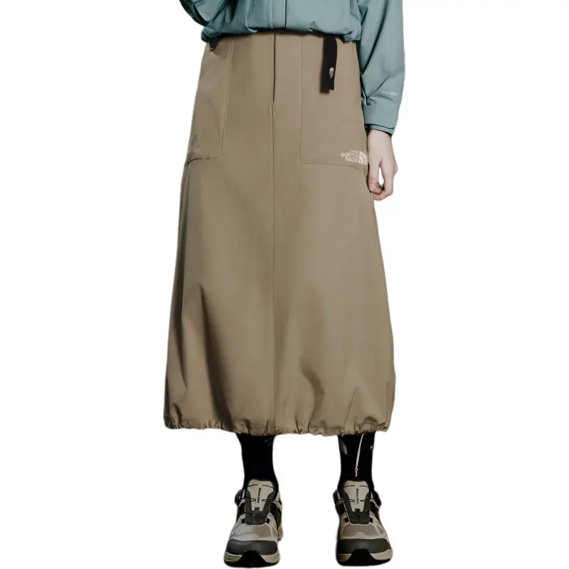 THE NORTH FACE Casual Long Skirt Women's Light Beige-4