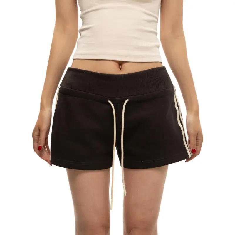 TBSM Casual Shorts Women's White Heather Gray-11