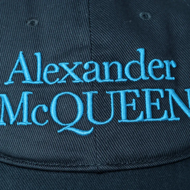 Alexander McQueen Logo Embroidered Baseball Cap-3