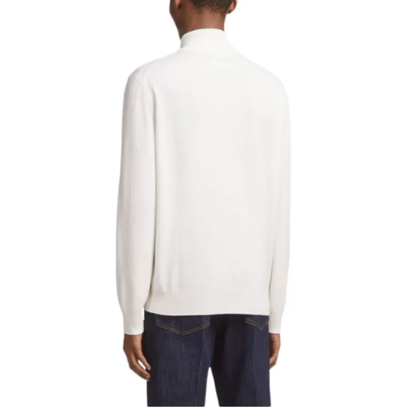 Ermenegildo Zegna Oasi Mock Neck Ribbed Jumper-5