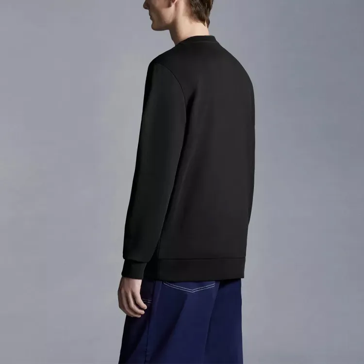 Moncler Logo Patch Sweatshirt Men's Black-3