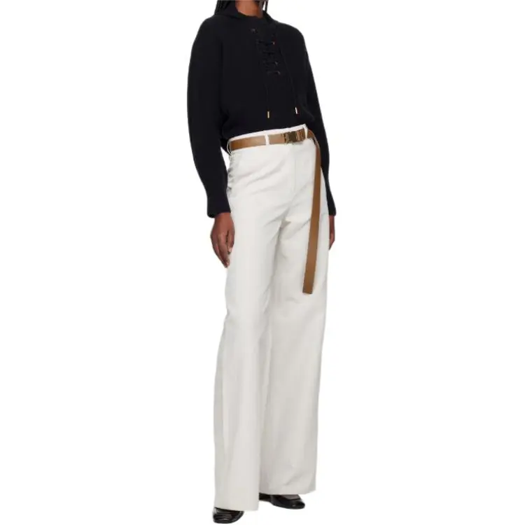 MaxMara Studio Murge Belted Wide Leg Trousers-6