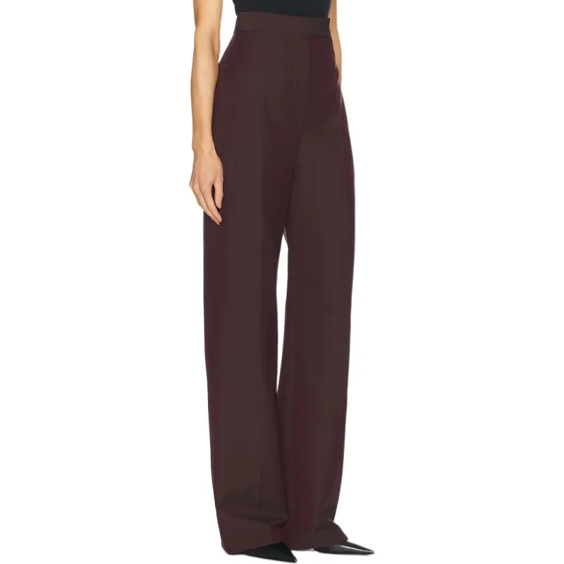 Alexander McQueen Casual Pants Women's Dark Burgundy-3