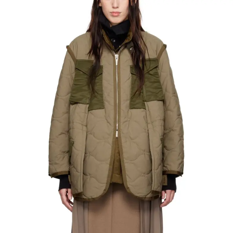 Sacai High Neck Quilted Jacket-2